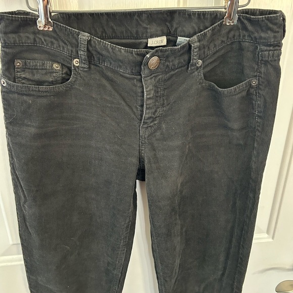 J. Crew Women's City Fit Charcoal Corduroy Pants Size 27R - Picture 1 of 6